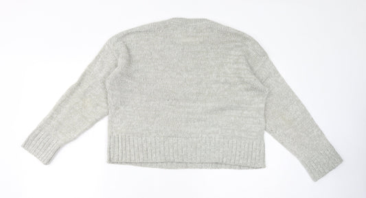 Womens UK Size S New Look Grey Pullover Jumper