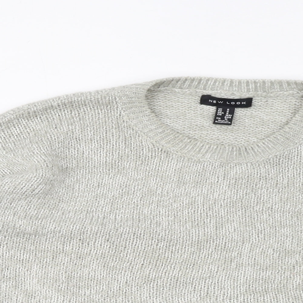 Womens UK Size S New Look Grey Pullover Jumper