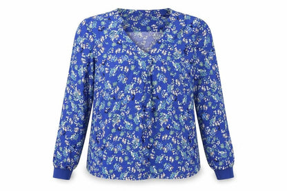 Womens UK Size 4 Part Two Blue Basic Blouse