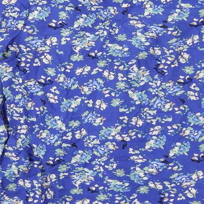 Womens UK Size 4 Part Two Blue Basic Blouse