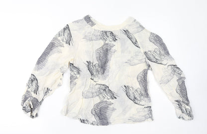 Womens UK Size 14 Topshop Grey Basic Blouse