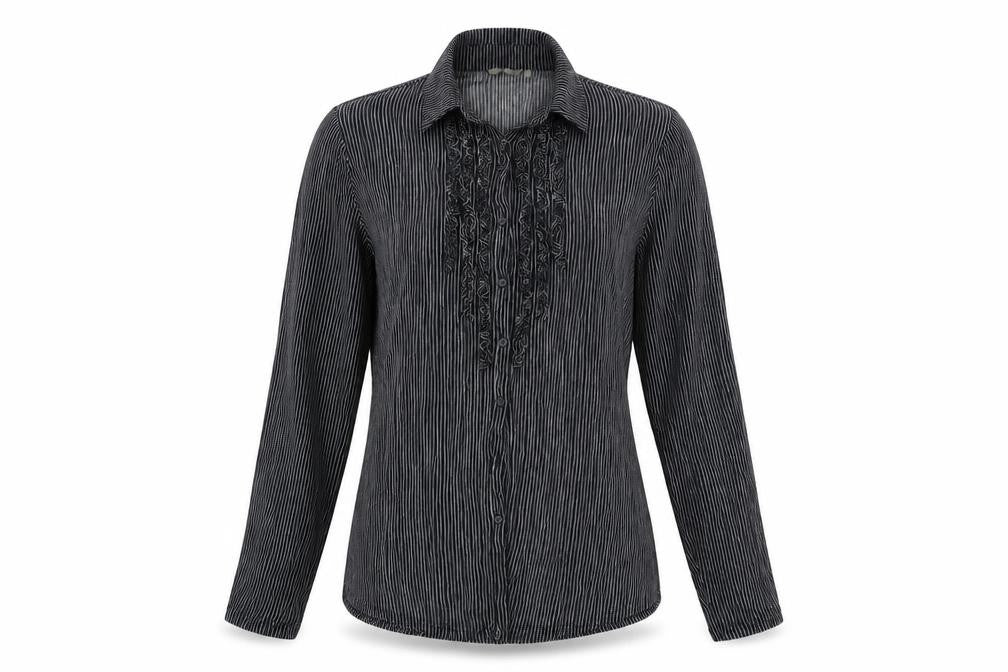 Womens UK Size L Sandwich Blue Basic Blouse