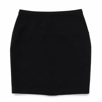 PADINI Womens Black Polyester Straight & Pencil Skirt Size M Zip