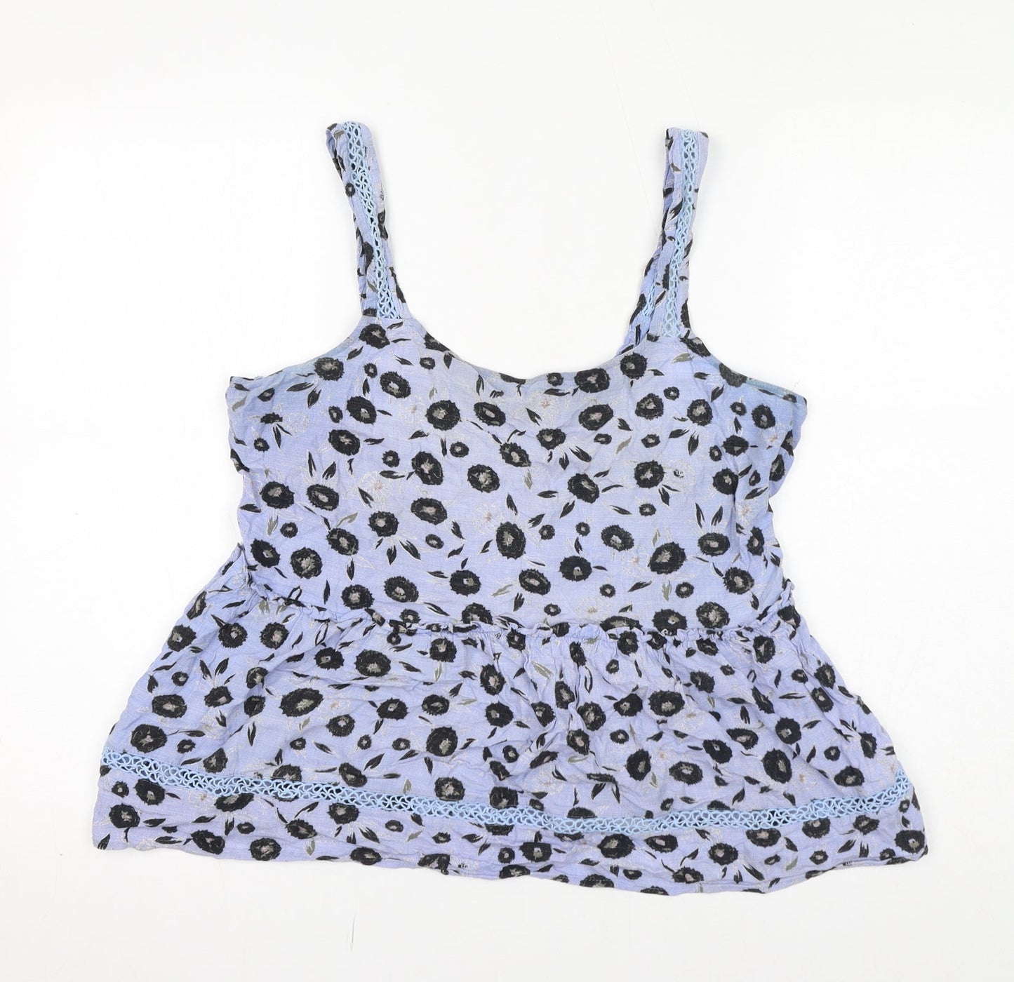 Womens UK Size 14 NEXT Blue Basic Tank