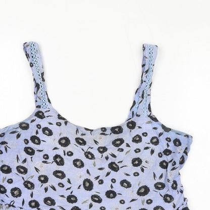Womens UK Size 14 NEXT Blue Basic Tank
