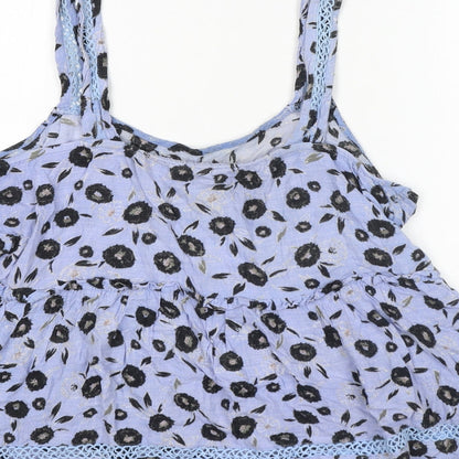 Womens UK Size 14 NEXT Blue Basic Tank