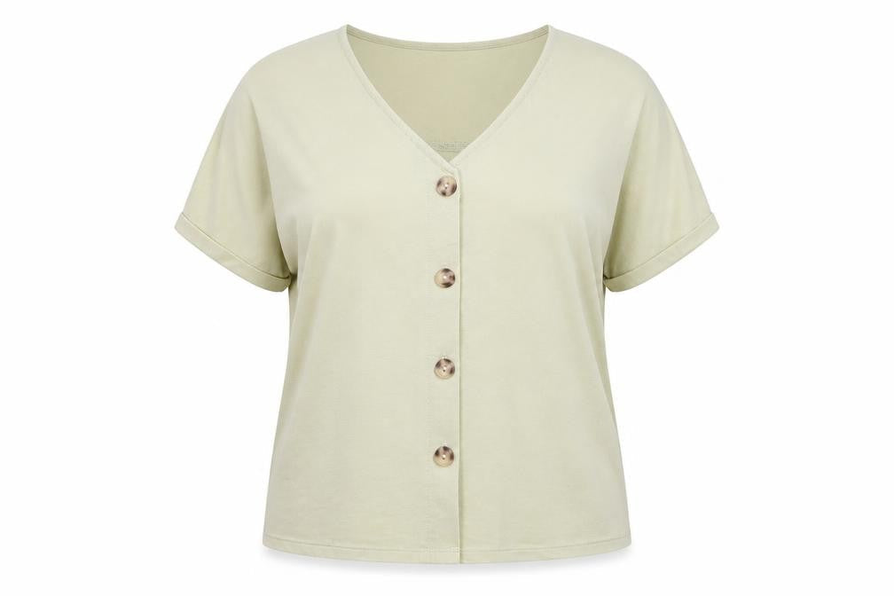 Womens UK Size 16 Warehouse Green Basic Blouse