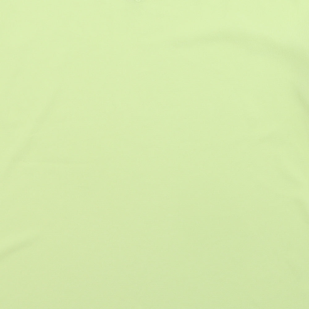 Bonmarché Womens Green Polyester Basic Blouse Size 14 Boat Neck