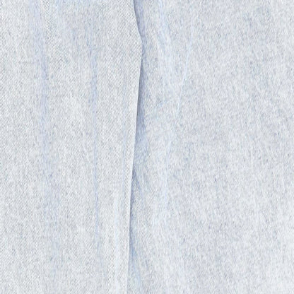 Denim & Co. Womens Blue Cotton Straight Jeans Size 8 L29 in Regular Zip - Pockets