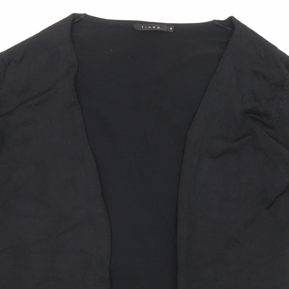 Womens UK Size S Linea Black Cardigan Jumper