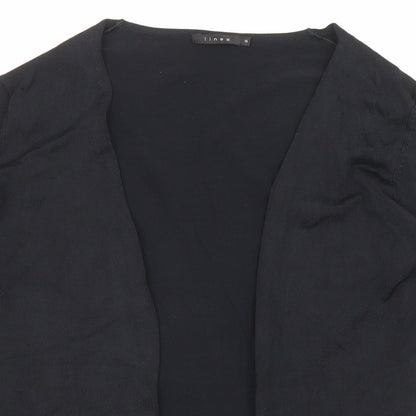 Womens UK Size S Linea Black Cardigan Jumper