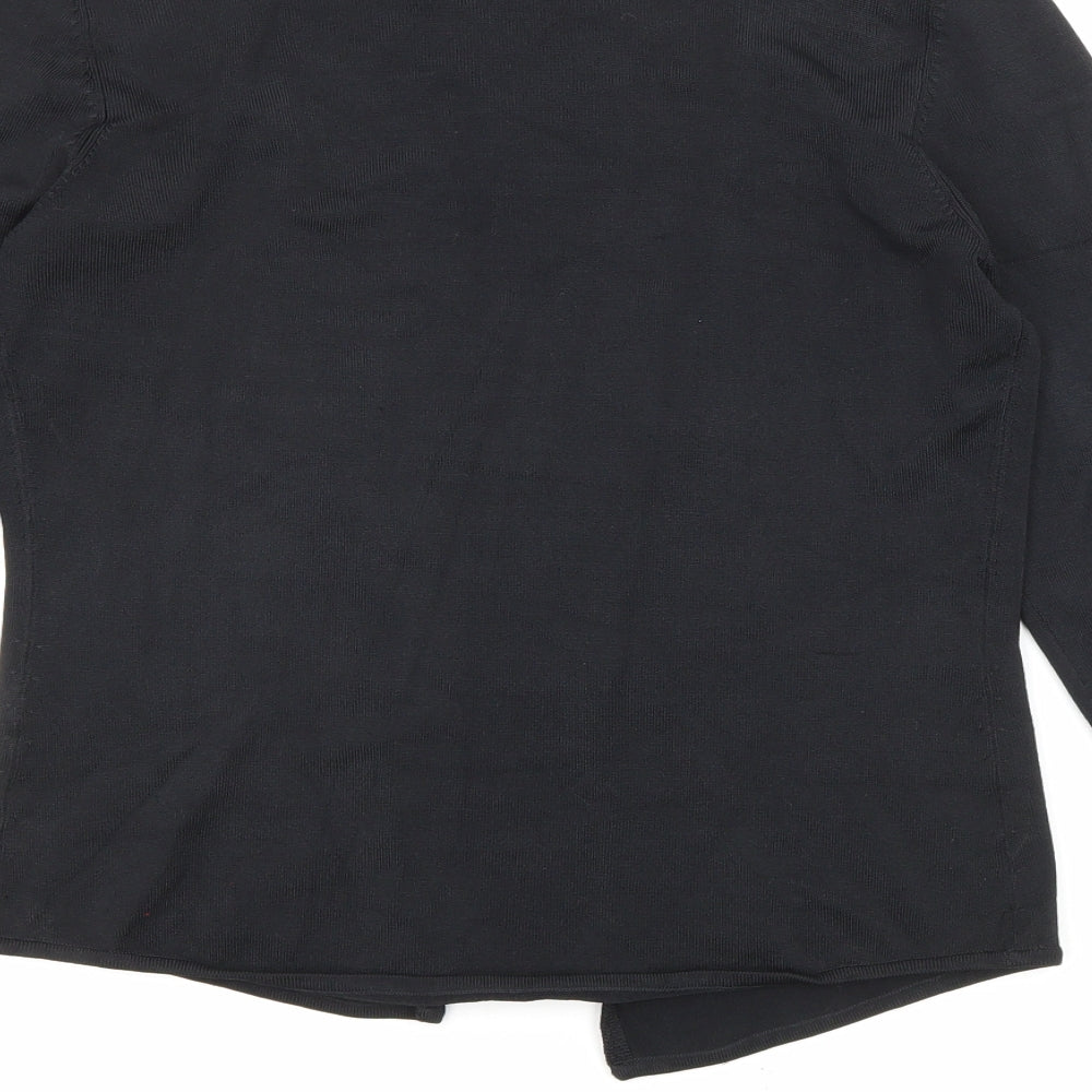 Womens UK Size S Linea Black Cardigan Jumper