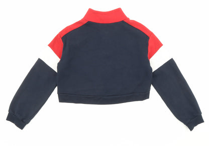 Womens UK Size XS Divided by H&M Blue Pullover Sweatshirt