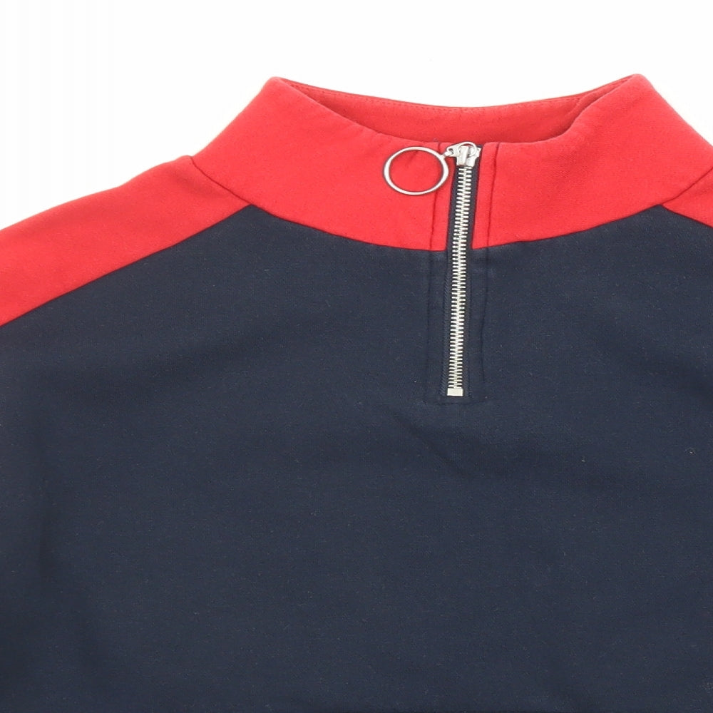 Womens UK Size XS Divided by H&M Blue Pullover Sweatshirt