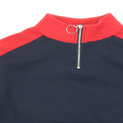 Womens UK Size XS Divided by H&M Blue Pullover Sweatshirt