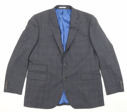 Mens UK Size 46 Chester Regular Blue Suit Jacket