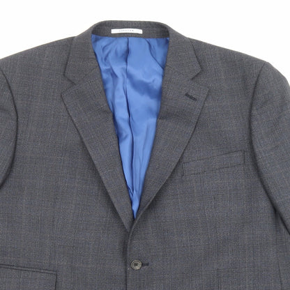 Mens UK Size 46 Chester Regular Blue Suit Jacket