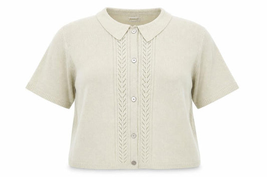 Womens UK Size L Roman Beige Cardigan Jumper