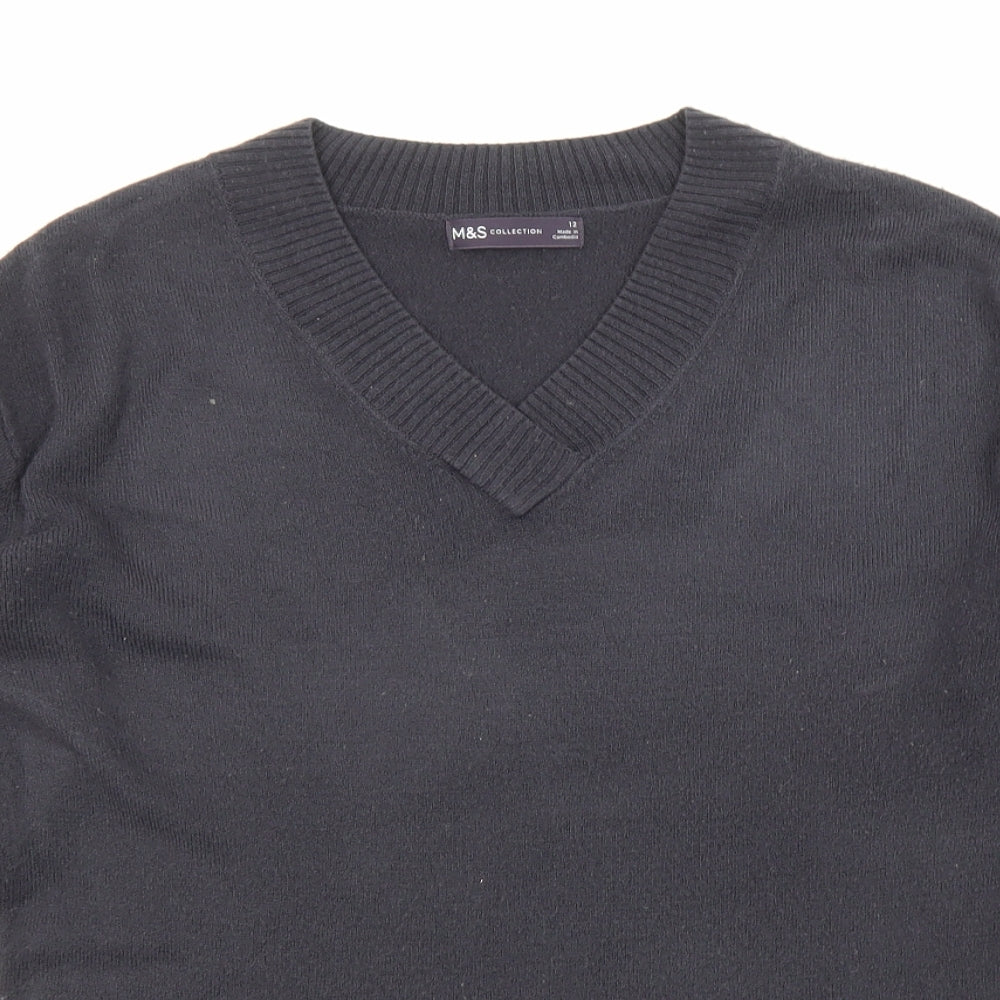 Womens UK Size 12 Marks and Spencer Blue Pullover Jumper