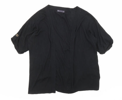 Womens UK Size S Marks and Spencer Black Cardigan Jumper