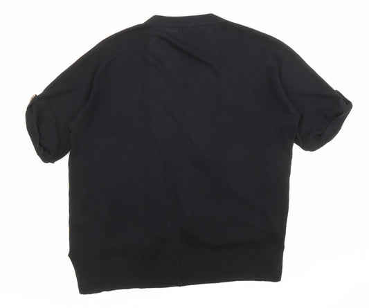 Womens UK Size S Marks and Spencer Black Cardigan Jumper