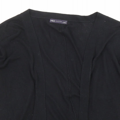Womens UK Size S Marks and Spencer Black Cardigan Jumper