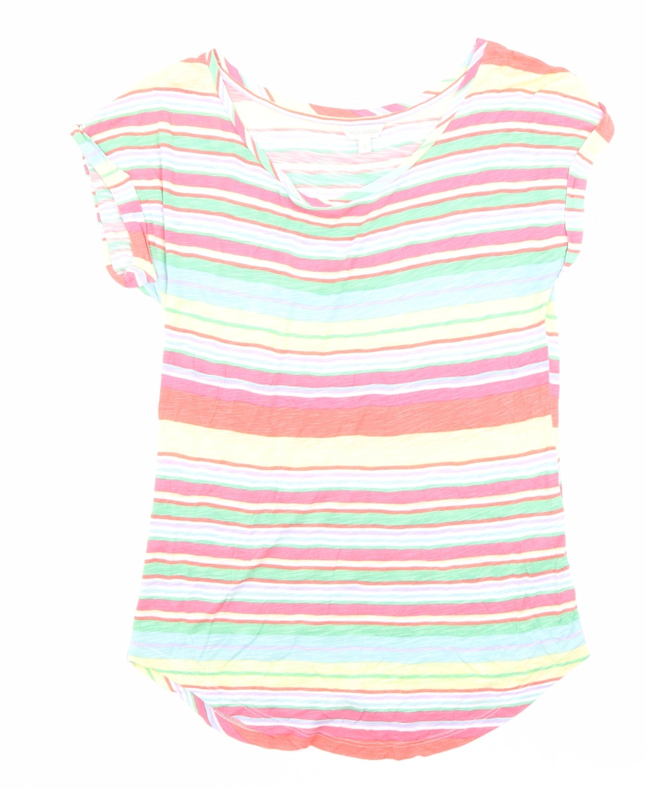 Womens UK Size S Monsoon Multicoloured Jersey T-Shirt
