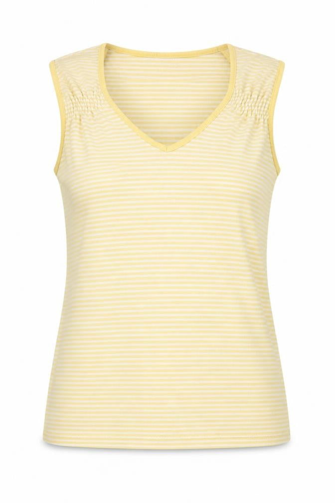 Womens UK Size S Bonmarché Yellow Basic T-Shirt