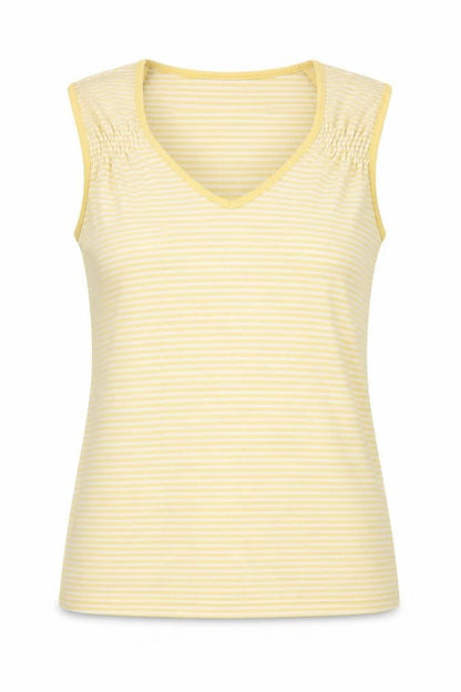 Womens UK Size S Bonmarché Yellow Basic T-Shirt