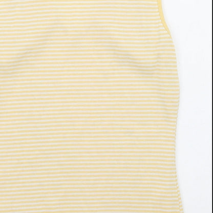 Womens UK Size S Bonmarché Yellow Basic T-Shirt