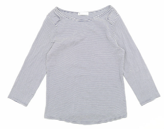 Womens UK Size 16 BHS Blue Basic Blouse
