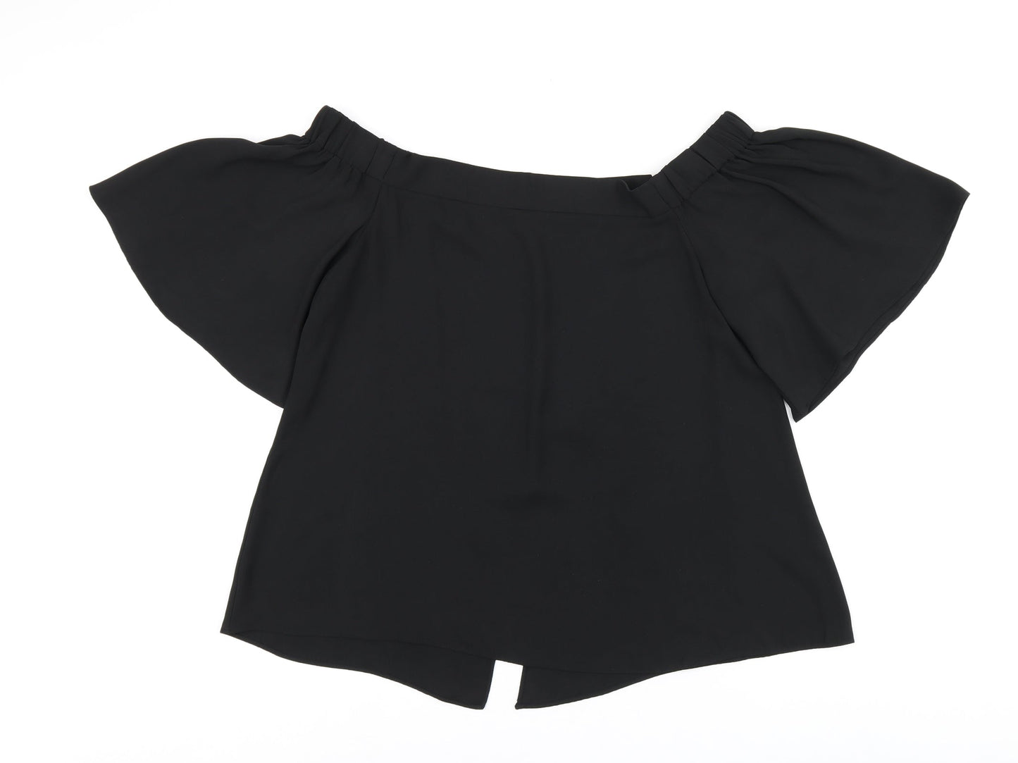 Womens UK Size 12 River Island Black Basic Blouse