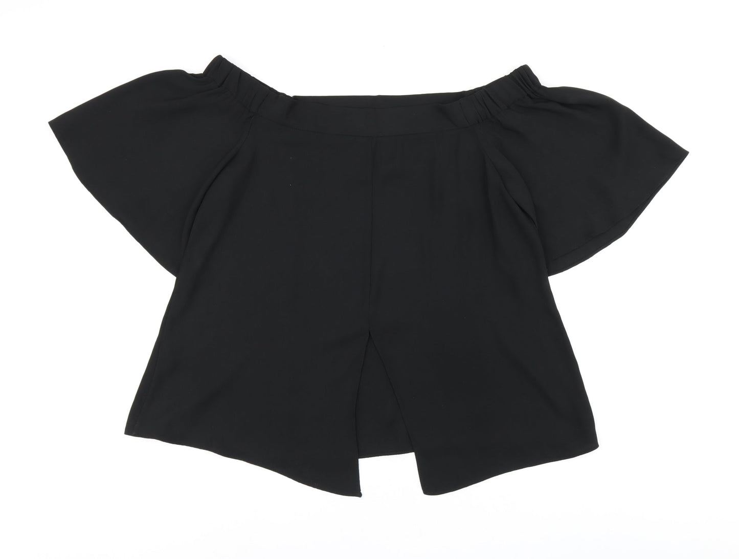 Womens UK Size 12 River Island Black Basic Blouse