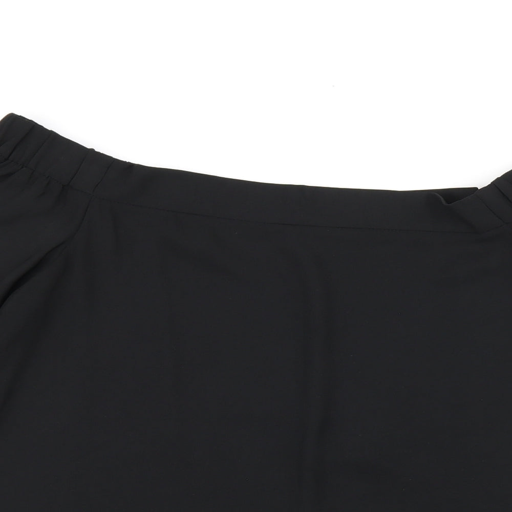 Womens UK Size 12 River Island Black Basic Blouse