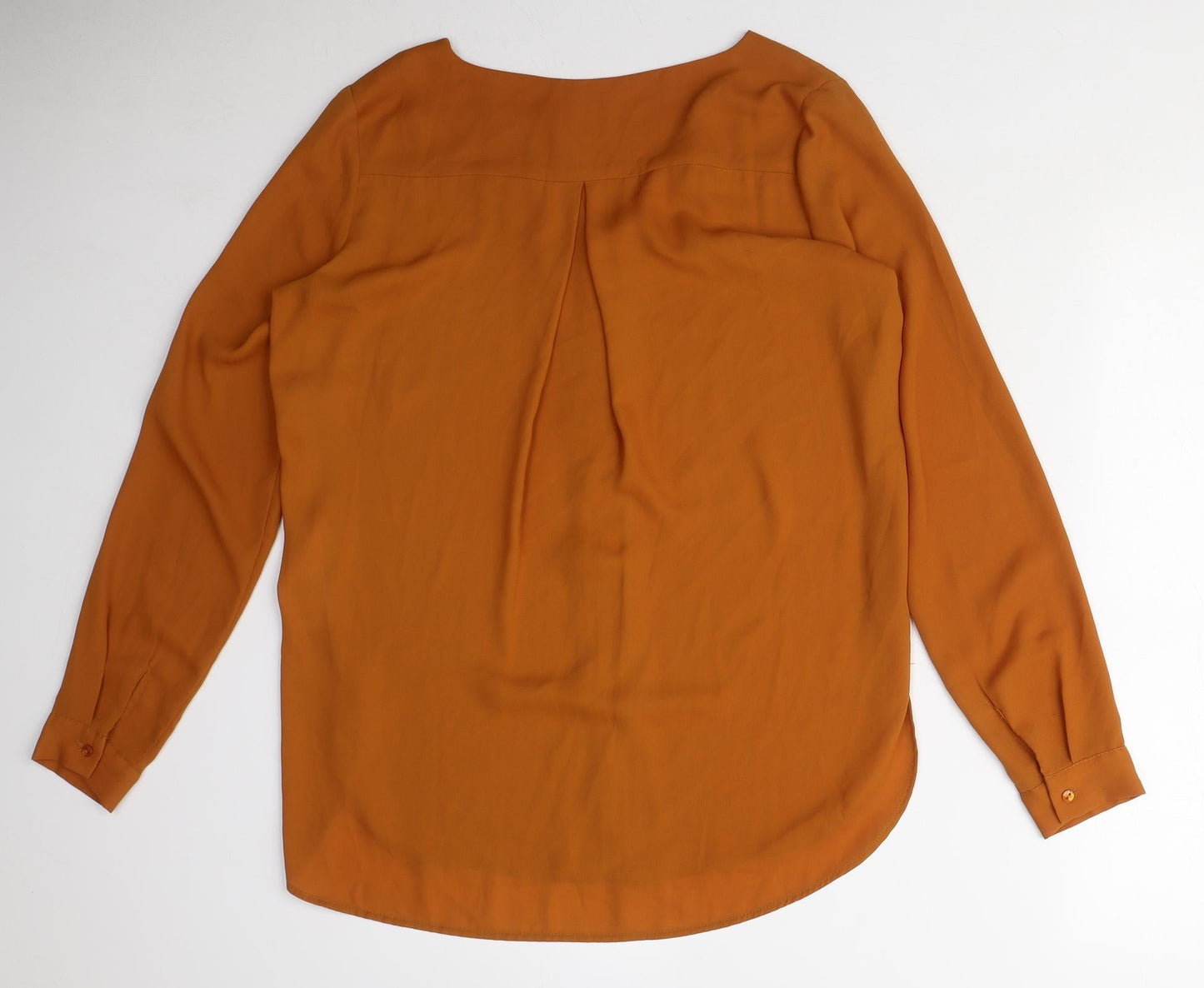 Womens UK Size XS VILA Orange Basic Blouse
