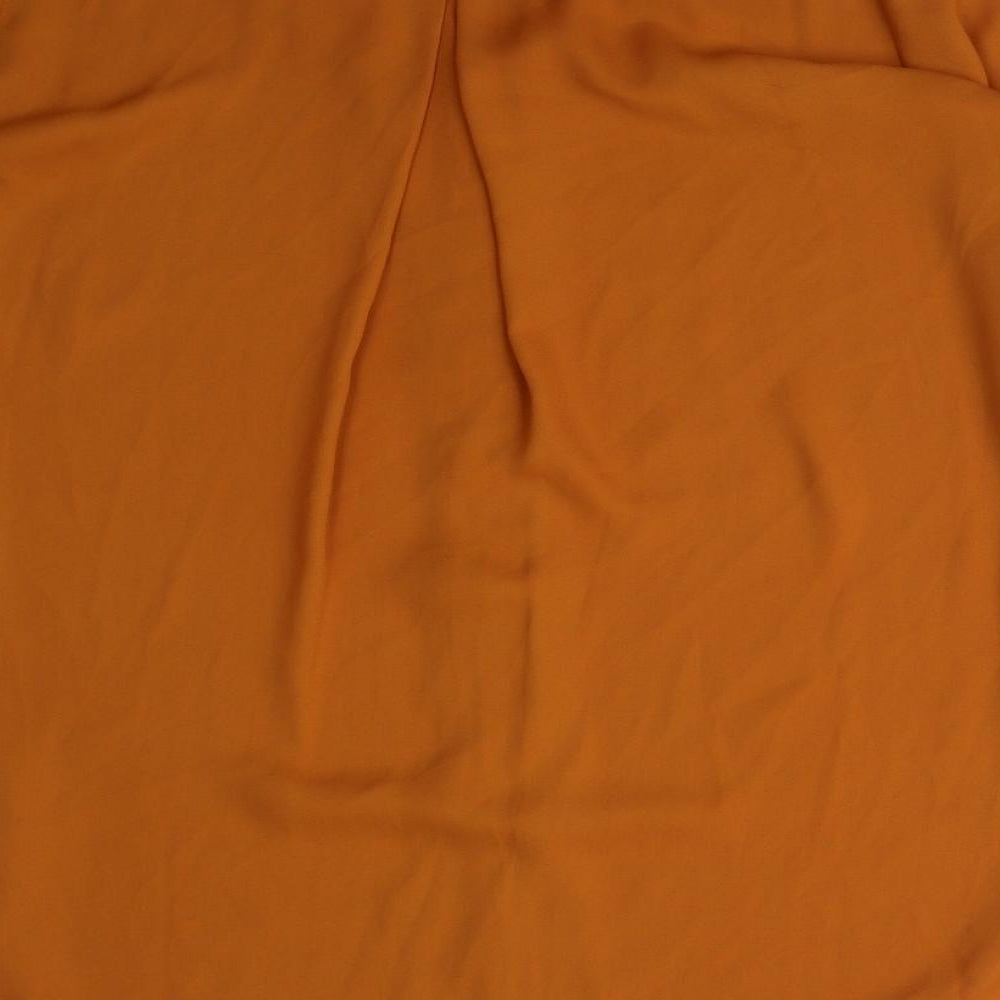 Womens UK Size XS VILA Orange Basic Blouse