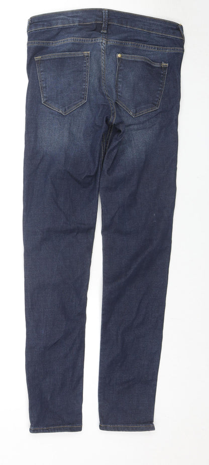 Womens UK Size 29 in H&M Regular Fit Skinny Blue Jeans
