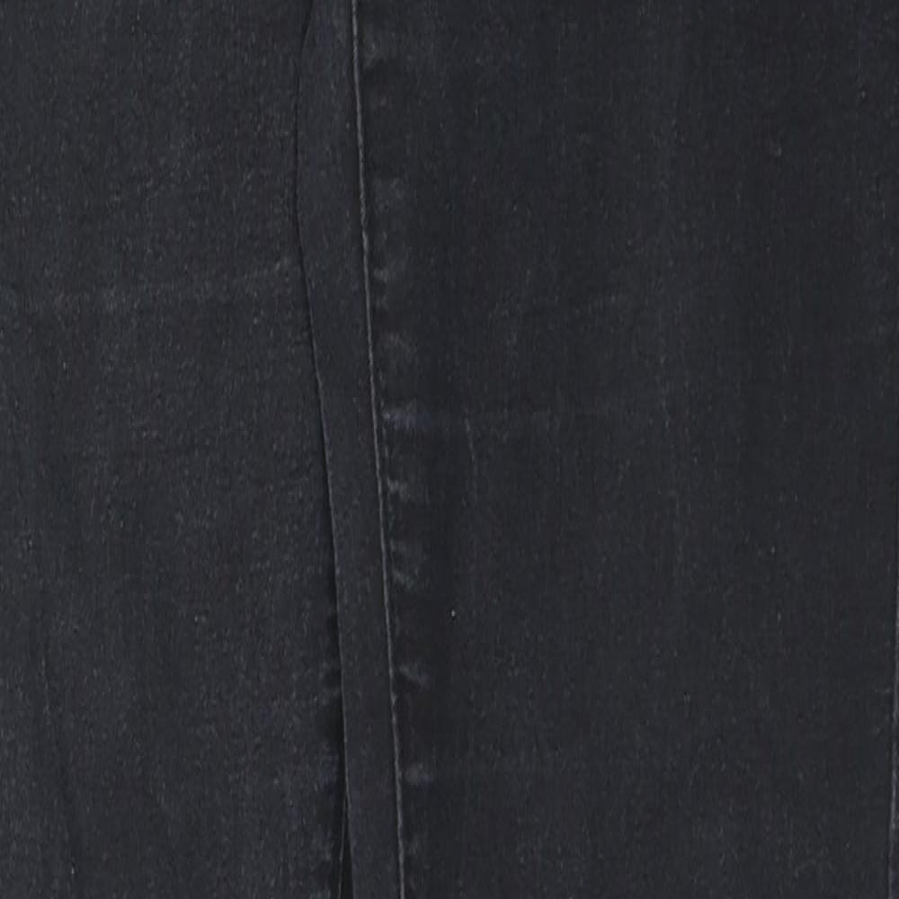 Denim & Co. Womens Black Cotton Skinny Jeans Size 10 L30 in Slim Zip