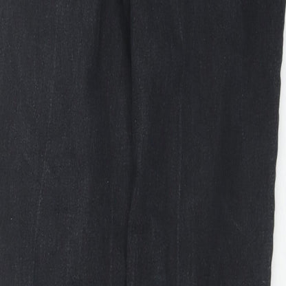 Denim & Co. Womens Black Cotton Skinny Jeans Size 10 L30 in Slim Zip