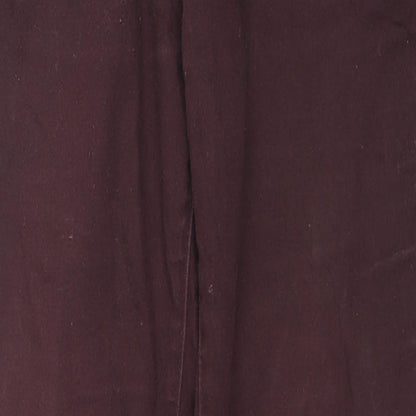 Denim & Co. Womens Red Cotton Skinny Jeans Size 12 L28 in Regular Zip