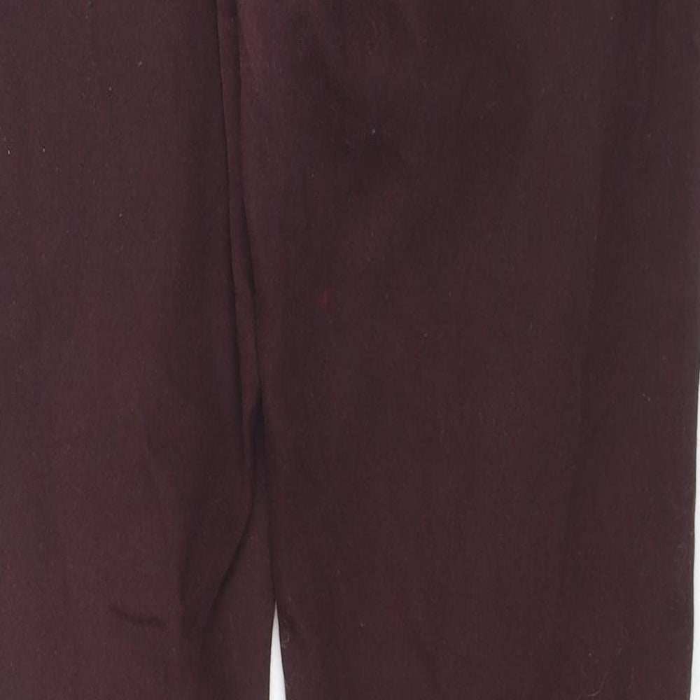 Denim & Co. Womens Red Cotton Skinny Jeans Size 12 L28 in Regular Zip