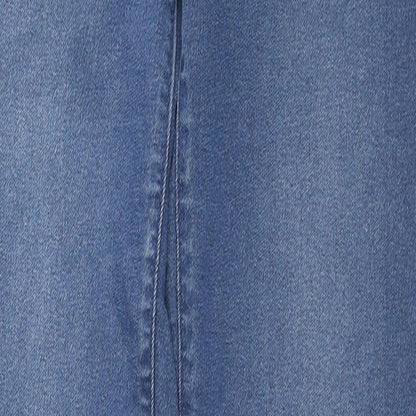 New Look Girls Blue Cotton Skinny Jeans Size 13 Years L27 in Regular Zip