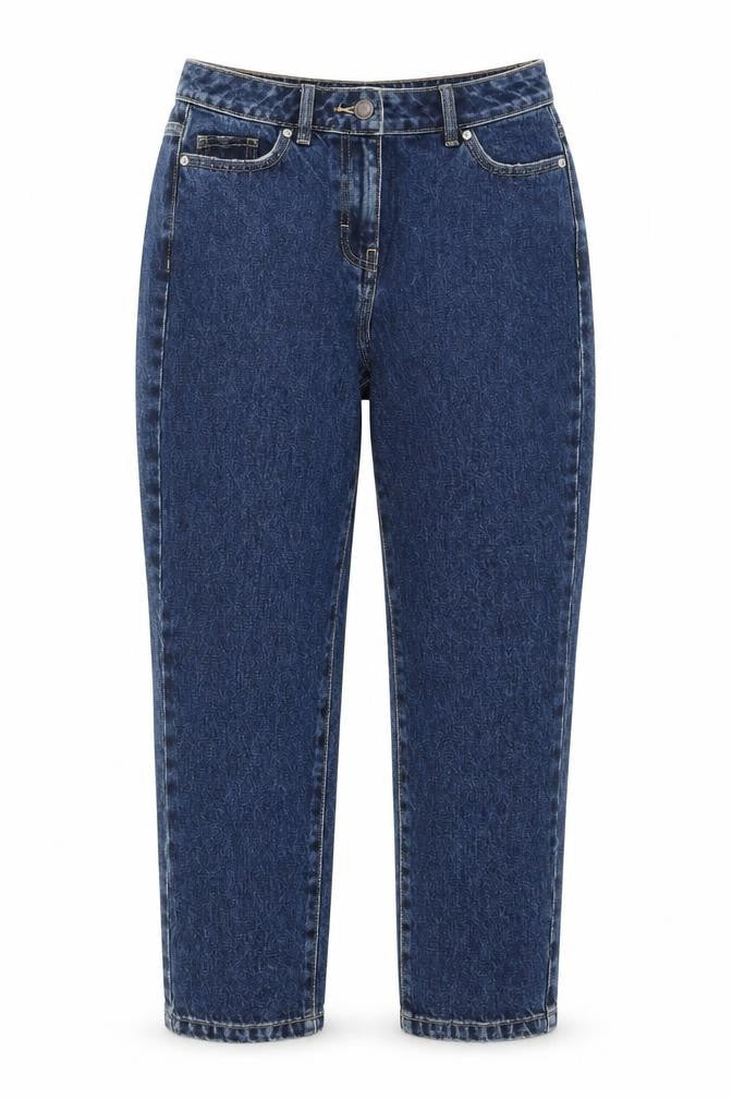 Womens UK Size 6 NEXT Regular Fit Mom Blue Jeans