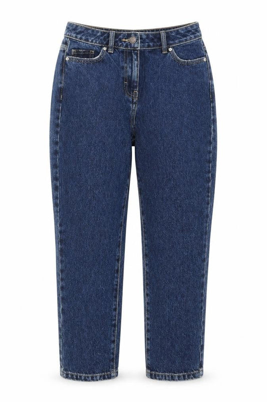 Womens UK Size 6 NEXT Regular Fit Mom Blue Jeans