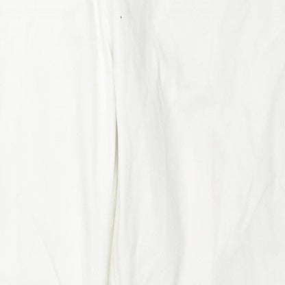 Woolworths Womens White Cotton Straight Jeans Size 36 in L27 in Regular Zip