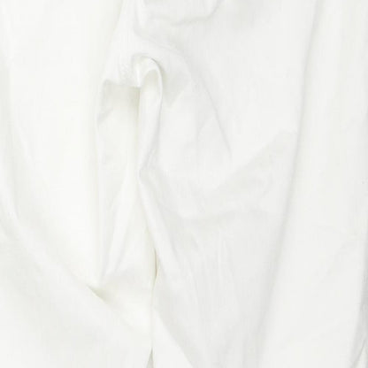 Woolworths Womens White Cotton Straight Jeans Size 36 in L27 in Regular Zip