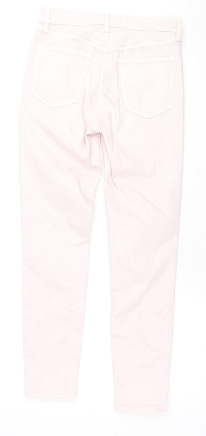 Womens UK Size 27 in J Brand Regular Fit Skinny Pink Jeans
