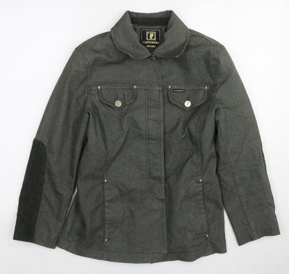 Capopera Womens Green Jacket Size S Button