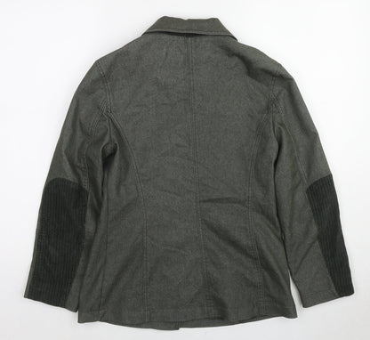 Capopera Womens Green Jacket Size S Button