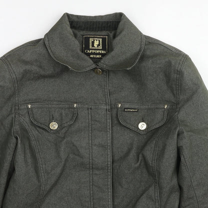 Capopera Womens Green Jacket Size S Button